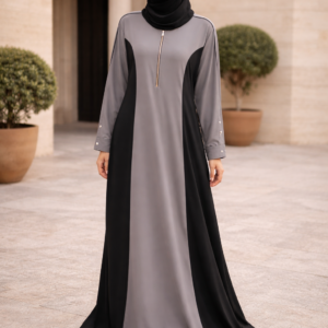 Black & Grey Abaya
