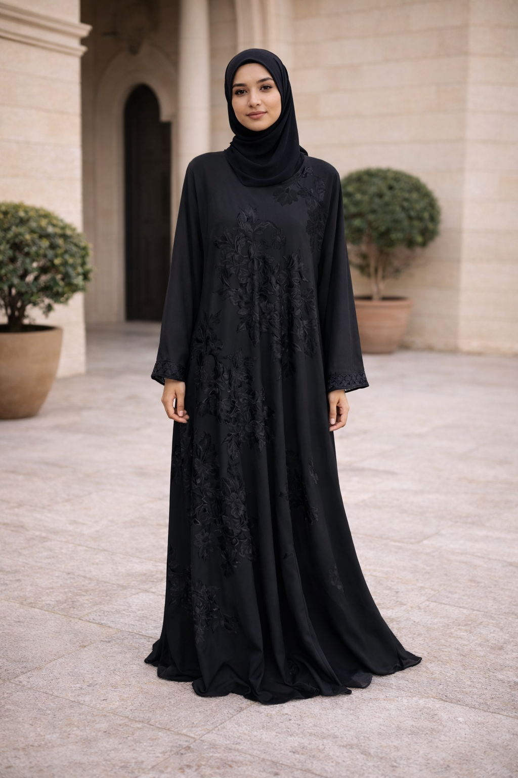 Black Umbrella Abaya