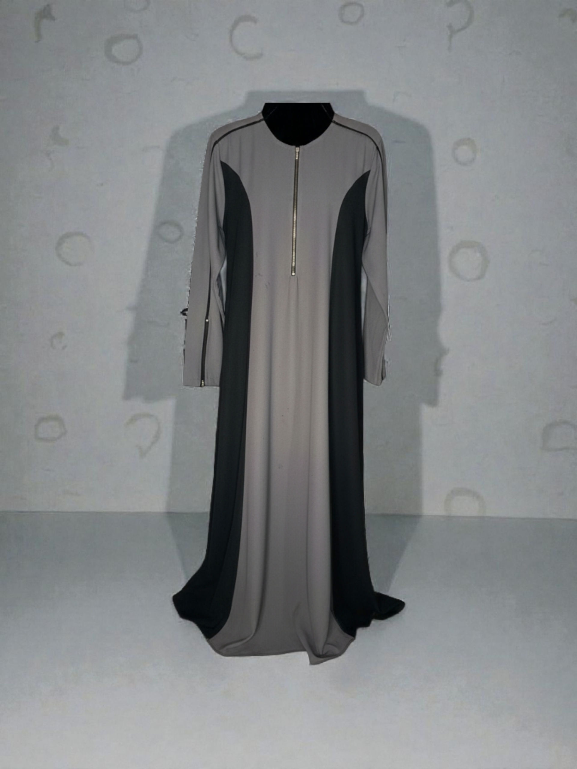 Black & Grey Abaya